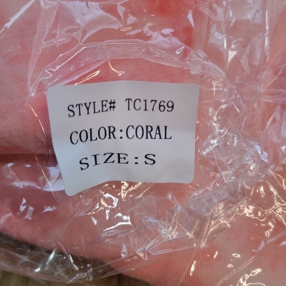 Peach High Waisted Tie Dye Shorts - Picture 7 of 10